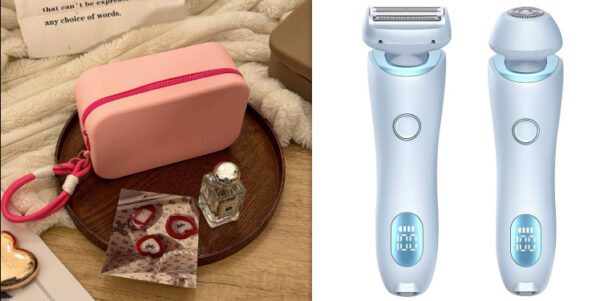 2 In 1 Hair Removal Epilator USB Rechargeable Trimmer Women Body Razor Face Leg Armpit Bikini Hand Pubic Shaver Hair Remover - Image 6