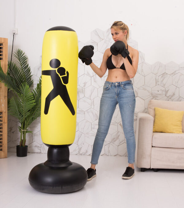 Boxing Punching Bag Inflatable Free-Stand Tumbler Sandbag - Image 7