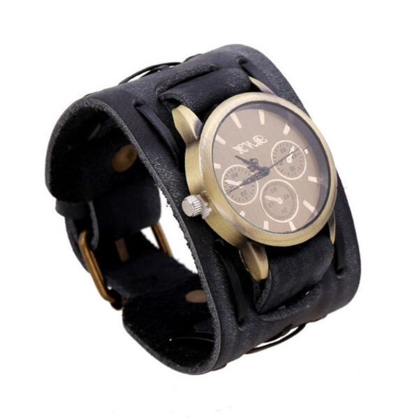 Accessories Foreign Trade Watches Retro Cowhide Watches Punk Watches Men'S Wrist Watches - Image 3