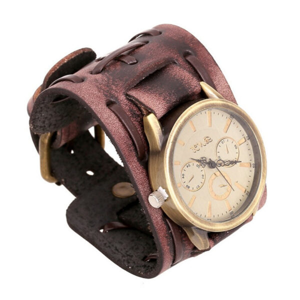 Accessories Foreign Trade Watches Retro Cowhide Watches Punk Watches Men'S Wrist Watches - Image 2
