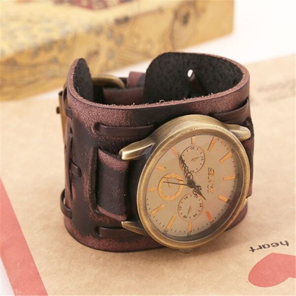 Accessories Foreign Trade Watches Retro Cowhide Watches Punk Watches Men'S Wrist Watches - Image 5
