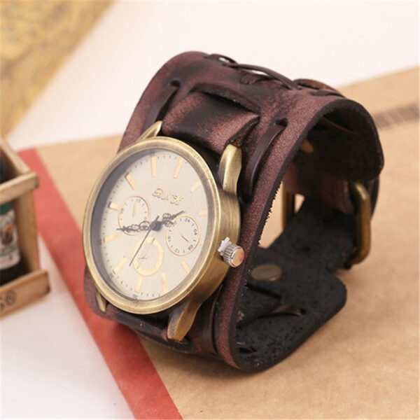 Accessories Foreign Trade Watches Retro Cowhide Watches Punk Watches Men'S Wrist Watches - Image 4