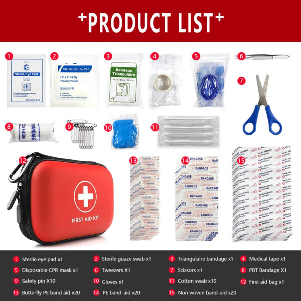 Household First Aid Kits Series Full Set Portable Travel Survival Kit - Image 2