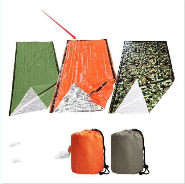 Thermal Insulation Emergency Sleeping Bag Orange Outdoor First-aid - Image 9