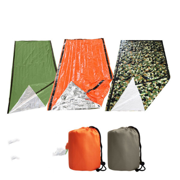 Thermal Insulation Emergency Sleeping Bag Orange Outdoor First-aid - Image 10