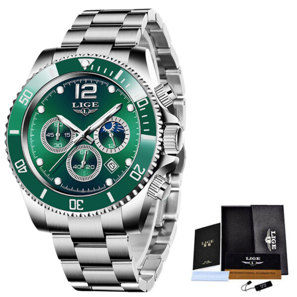 Quartz Watch Men's Sports Waterproof Watch Multi-function Chronograph - Image 3