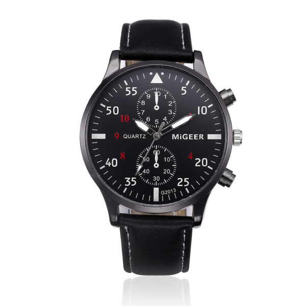 Retro Design Leather Band Watches Men Top Brand Relogio Masculino NEW Mens Sports Clock Analog Quartz Wrist Watches - Image 3