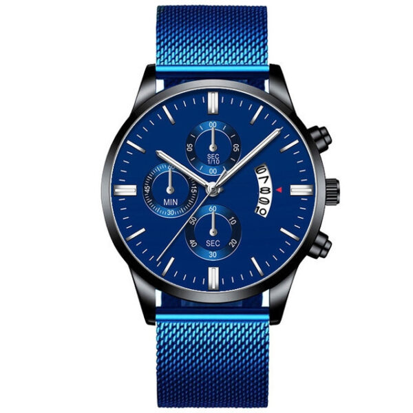 Mens Business Luxury Watches For Men Mesh Band Quartz Watch - Image 2