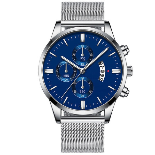 Mens Business Luxury Watches For Men Mesh Band Quartz Watch - Image 9