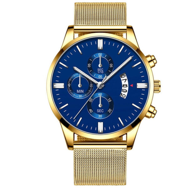 Mens Business Luxury Watches For Men Mesh Band Quartz Watch - Image 10