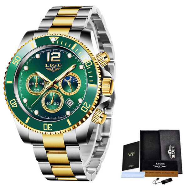 Quartz Watch Men's Sports Waterproof Watch Multi-function Chronograph - Image 6